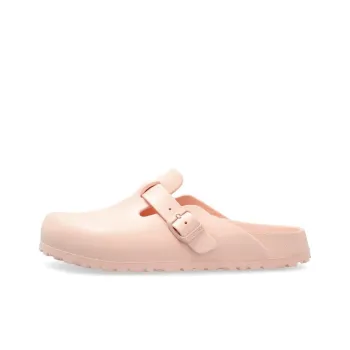 Birkenstock Boston Rubber Sole Abrasion Resistant Slip Resistant Closed Toe Slippers Women's Pink