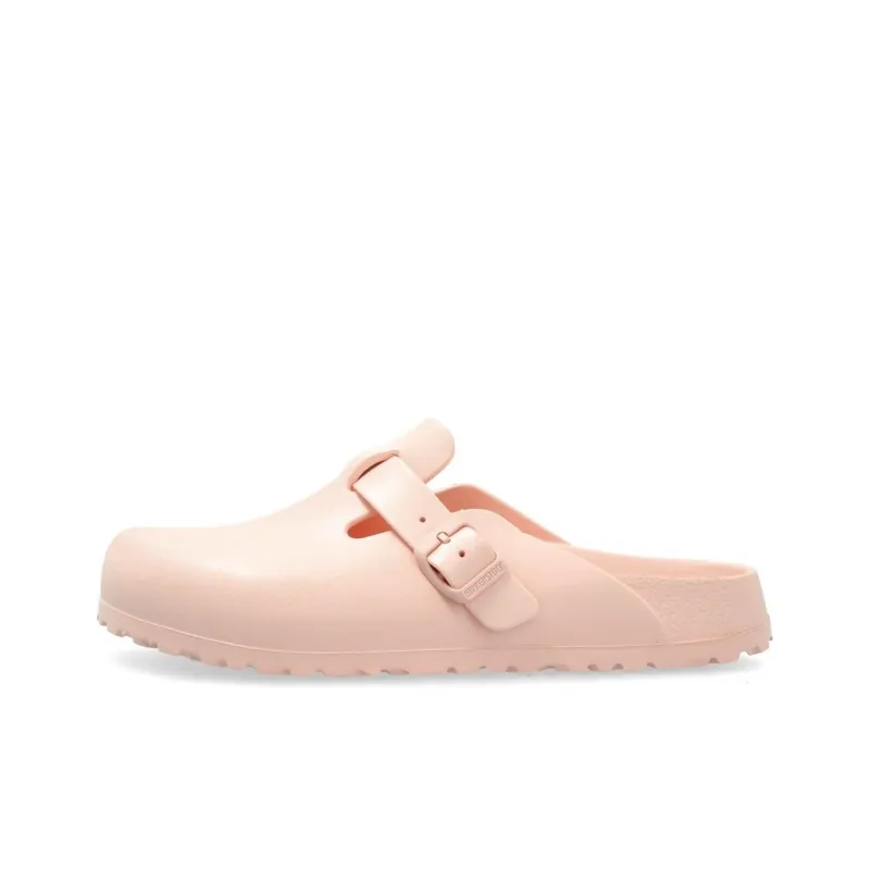 Birkenstock Boston Rubber Sole Abrasion Resistant Slip Resistant Closed Toe Slippers Women's Pink-0