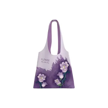 AOSONG Suede Tech Fabric Shoulder Bag Regular Women's Purple Orchid