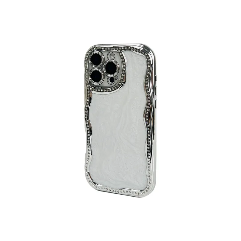 Wei Xin Acrylic Material Glue Drip Glitter Phone Cases Compatible With IPhone 16/15 Pro Max/Apple 13/14 Pro/Max-5