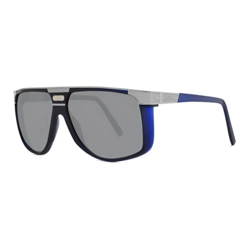 CAZAL Irregular Shape Sunglasses Men's Blue