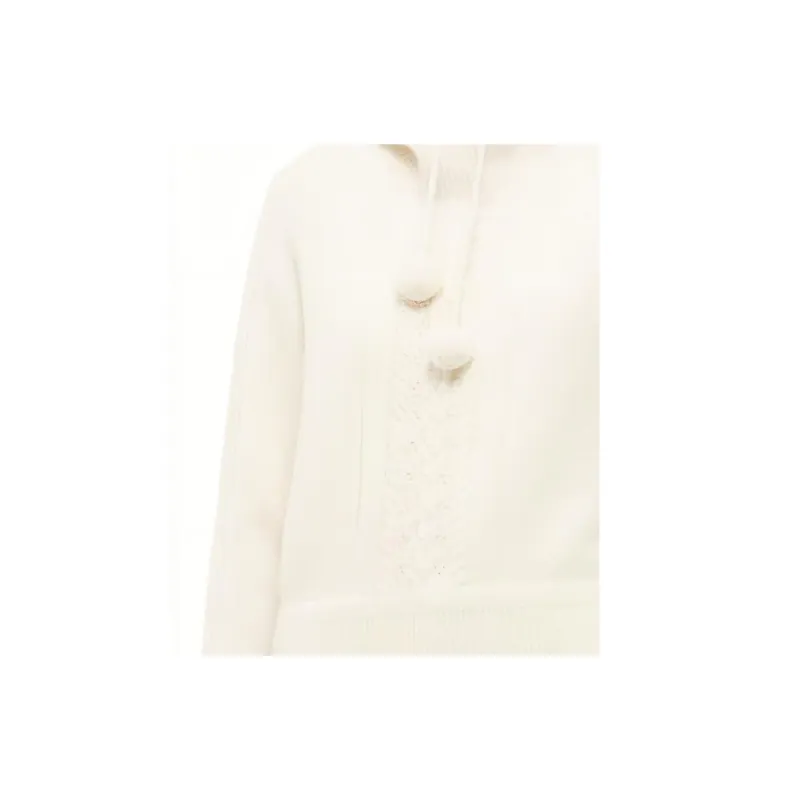CHANEL Cashmere Sweater Women's White-4