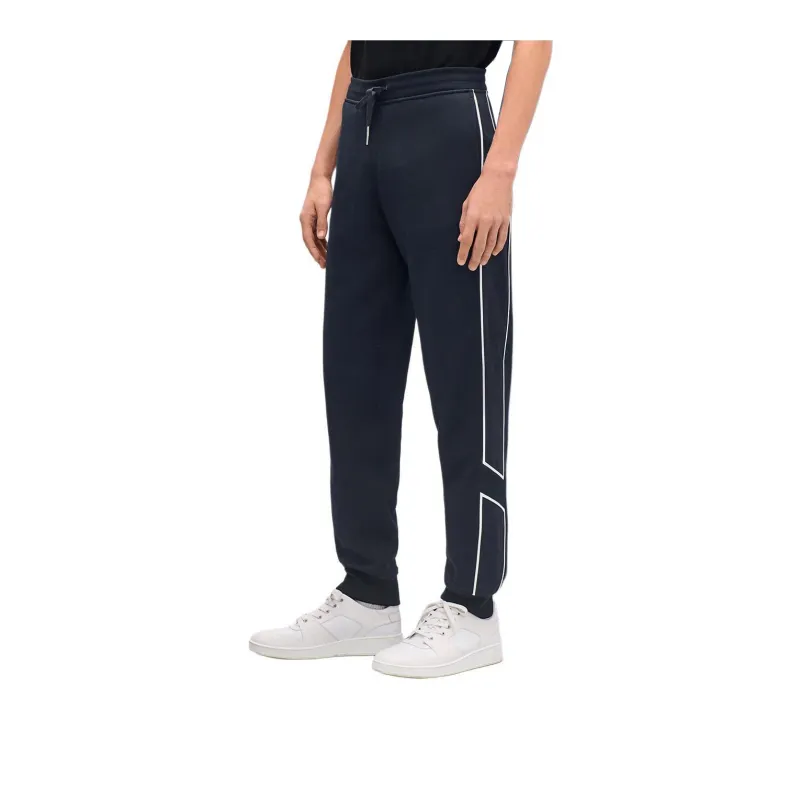 HERMES Knitted Sweatpants Men's Marine Blue-0