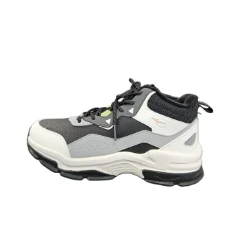 Erke Cushioning Coverage Warm High Top Casual Shoes Women's Black White