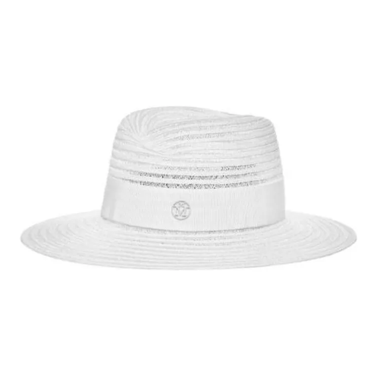 Maison Michel Logo Plaque Virginie Hat-0