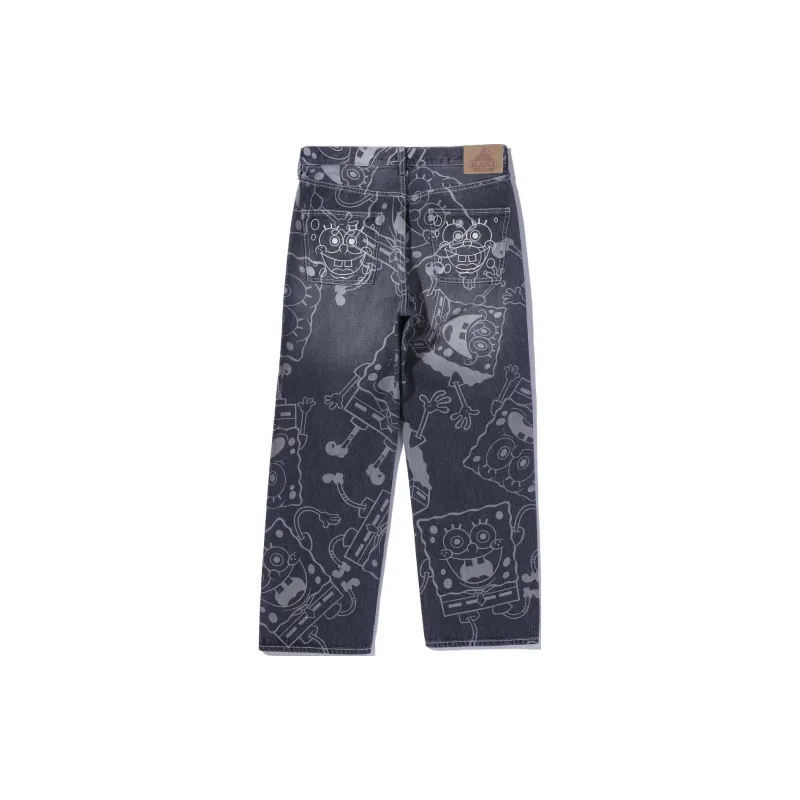 Spongebob Squarepants X XLARGE Sponge Baby, Collaboration Jeans Unisex-1
