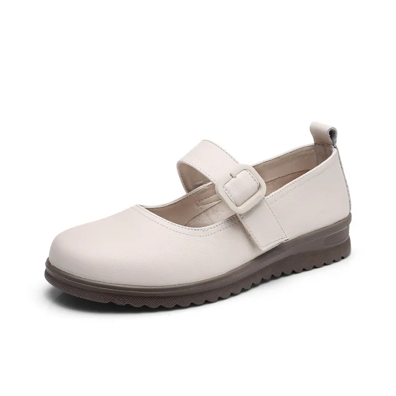 Strongman 3515 Women's Casual Shoes Black Beige White-5