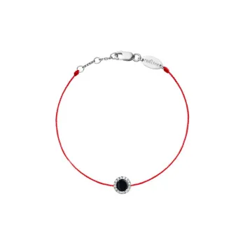 Redline White Gold Diamond Bracelets Unisex Black
