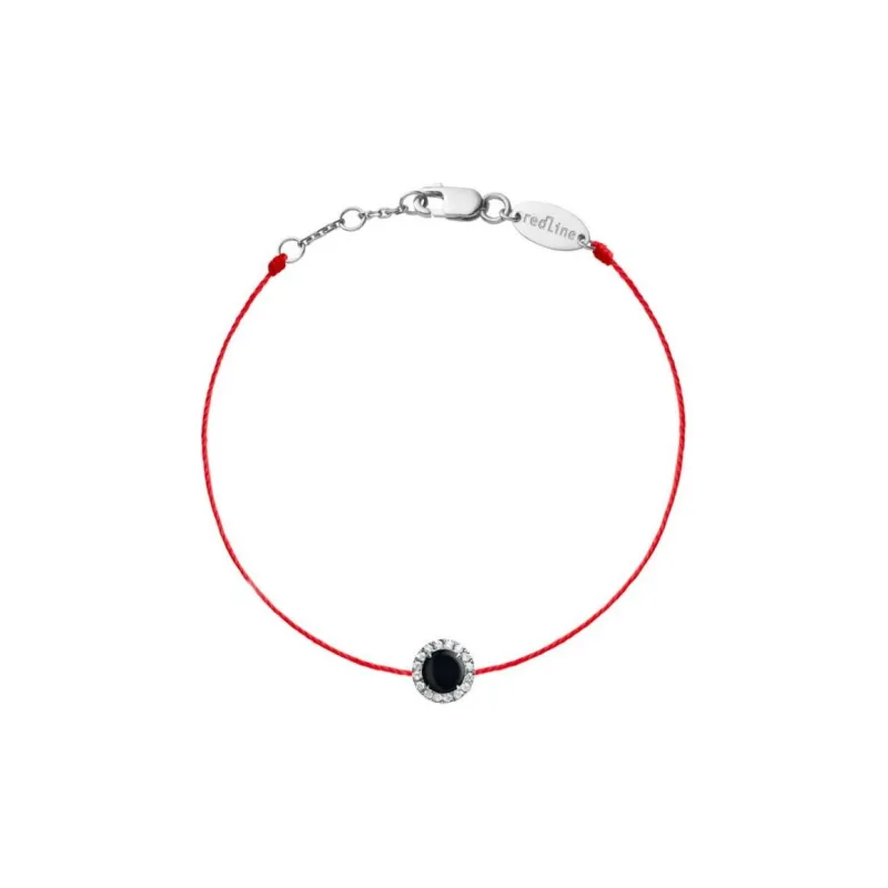 Redline White Gold Diamond Bracelets Unisex Black-0