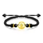 Chinese Zodiac Snake Bracelet with Black Cord