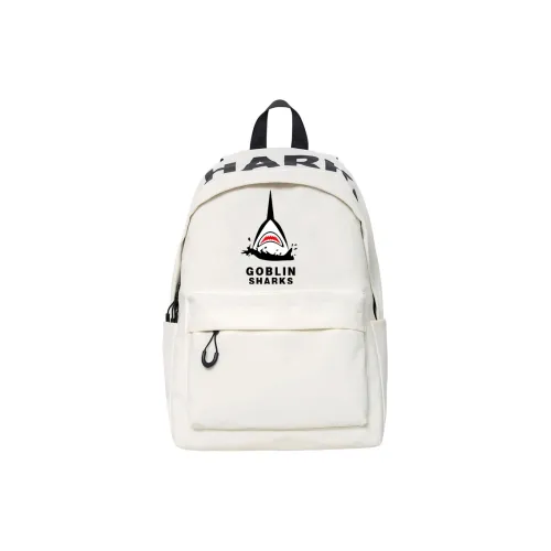 GOBLIN SHARKS 1759 Nylon Backpack closure Unisex White/Green/Black