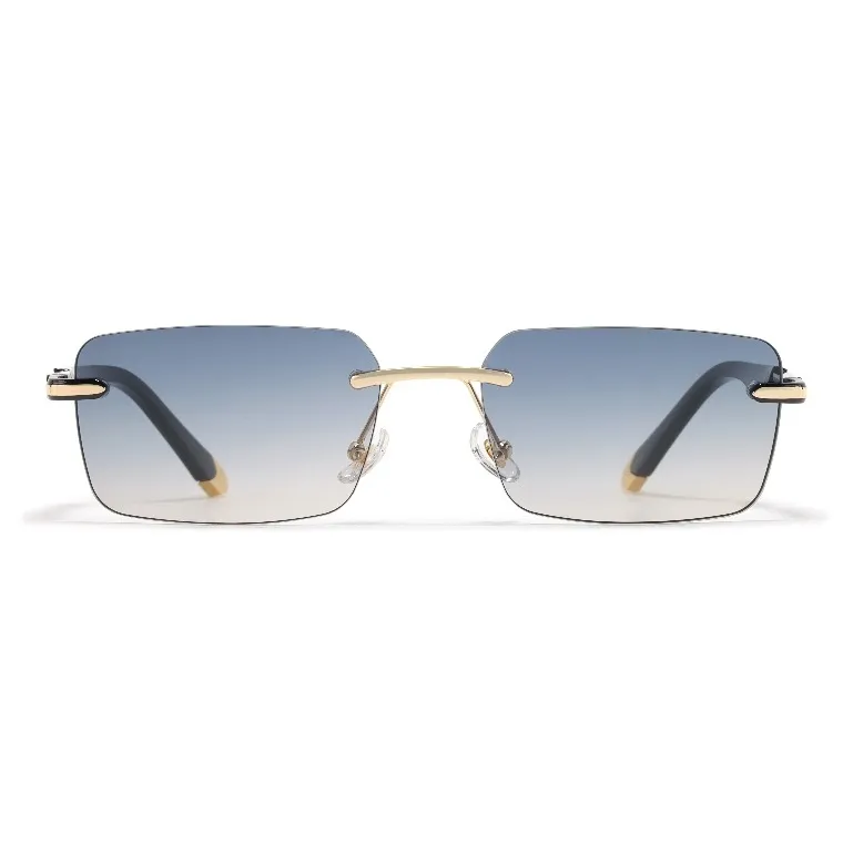 Sagawa Metal TR/Memory Plastic Square Sunglasses Unisex-3