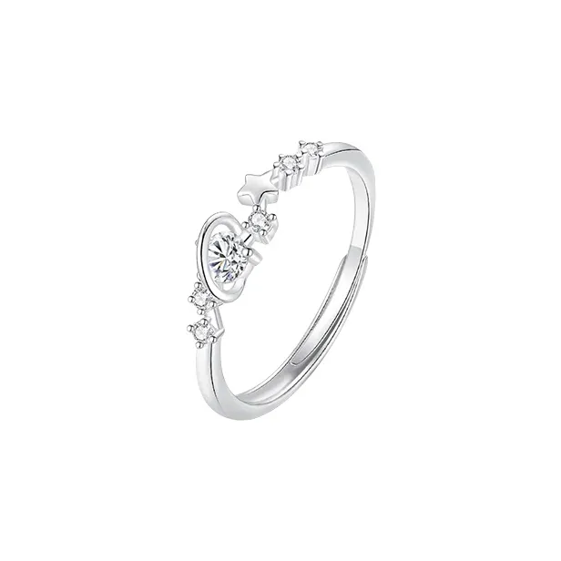 ZHIAIYONGHENG 999 Fine Silver Rings Unisex-7