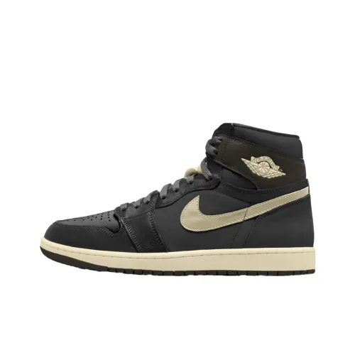 Jordan Air Jordan 1 Anti-Slip Wear-Resistant High-Top Vintage Basketball Shoes Unisex Black