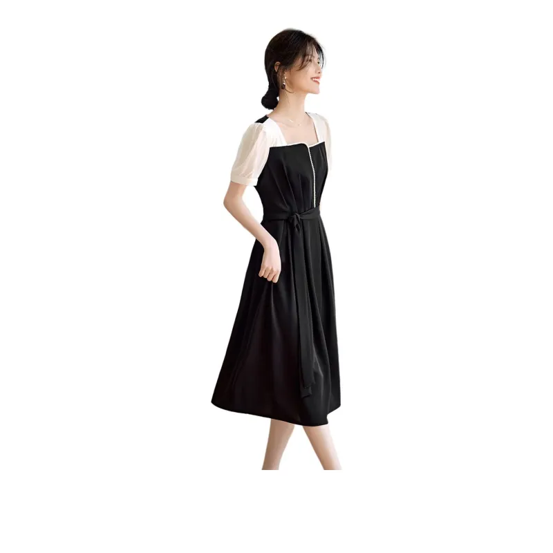 XWI Short Sleeved Dress Women's Black & White-0