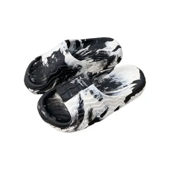 SHIGUDE Slippers Unisex, Black White