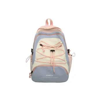GOBLIN SHARKS 1759 Nylon Backpack Regular Unisex Pink/Black/Light Green/Light Yellow/Dark Gray