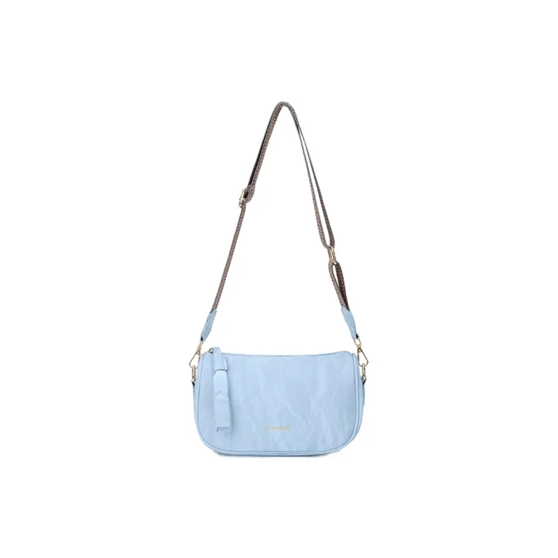 OKEKE Pu Crossbody Bag Regular Unisex White/Black/Pink/Gray/Blue/Green-12