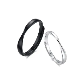 BLANK IN BLANK S925 Silver Rings Unisex Girlfriend Birthday Confession Box