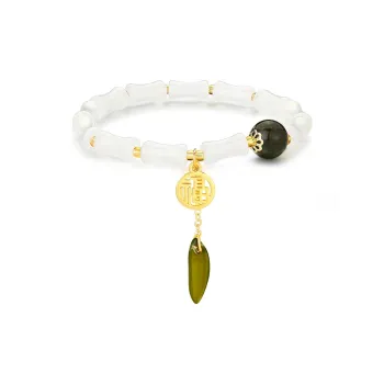 FAIRWHALE Glass Cat Eye Bracelets Women's