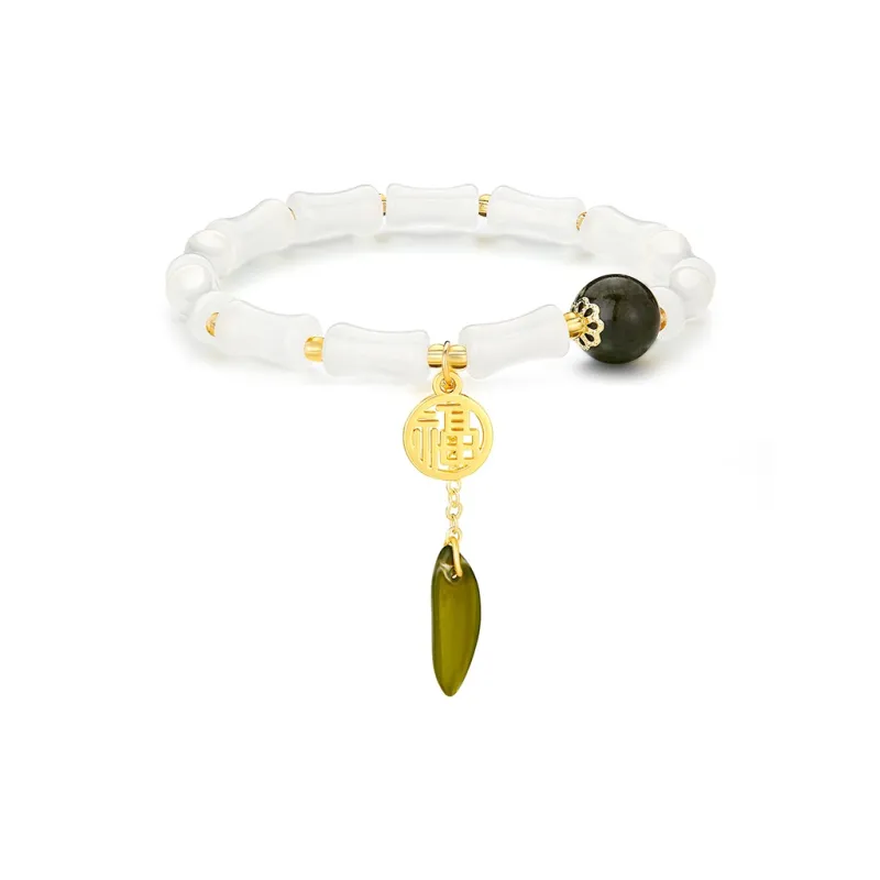 FAIRWHALE Glass Cat Eye Bracelets Women's-0
