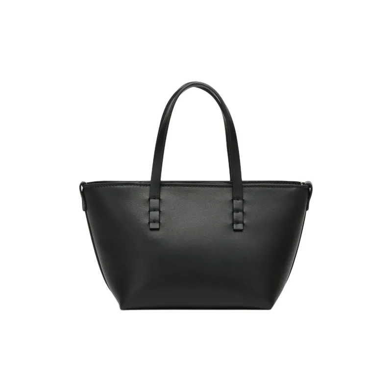 FENDI Calfskin Tote Bag Shopping Bag Shoulder Bag Crossbody Bag Handbag Mini Women's Black-2