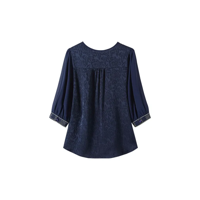 TOUCH Shirts Women's Navy Blue-1