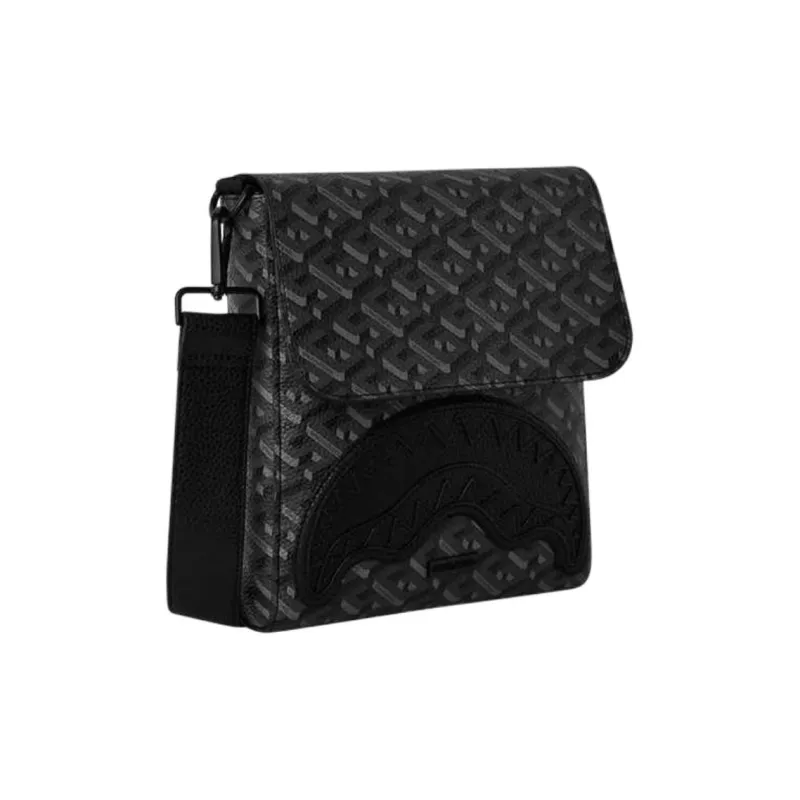 SPRAYGROUND PVC Shoulder Bag, Crossbody Bag Unisex Black-1