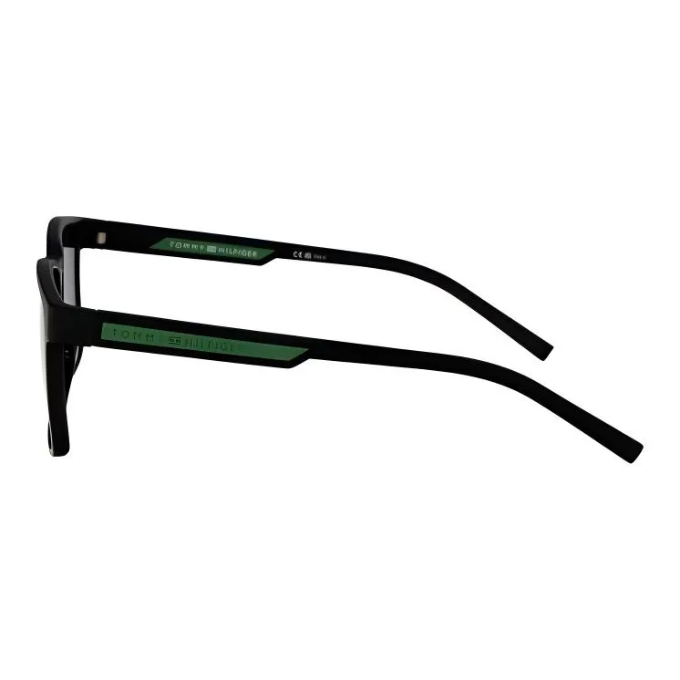 Tommy Hilfiger Plastic Rectangular Sunglasses Men's Black-2