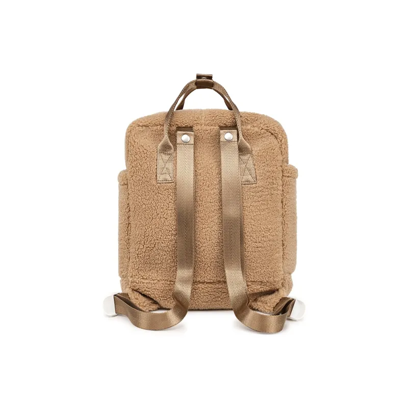 Dickies Polyester Backpack Small Size Women's Lotus Pink/Creamy Apricot/Coffee Brown-6