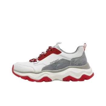 Hush Puppies Slip-Resistant Low-Top Chunky Sneakers Men's Red