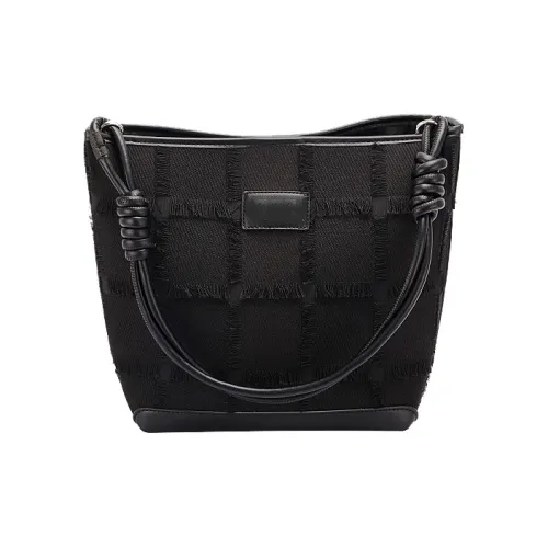 BEMIX PETS Fabric Bucket Bag, Shoulder Bag, Crossbody Bag Regular Women's Black