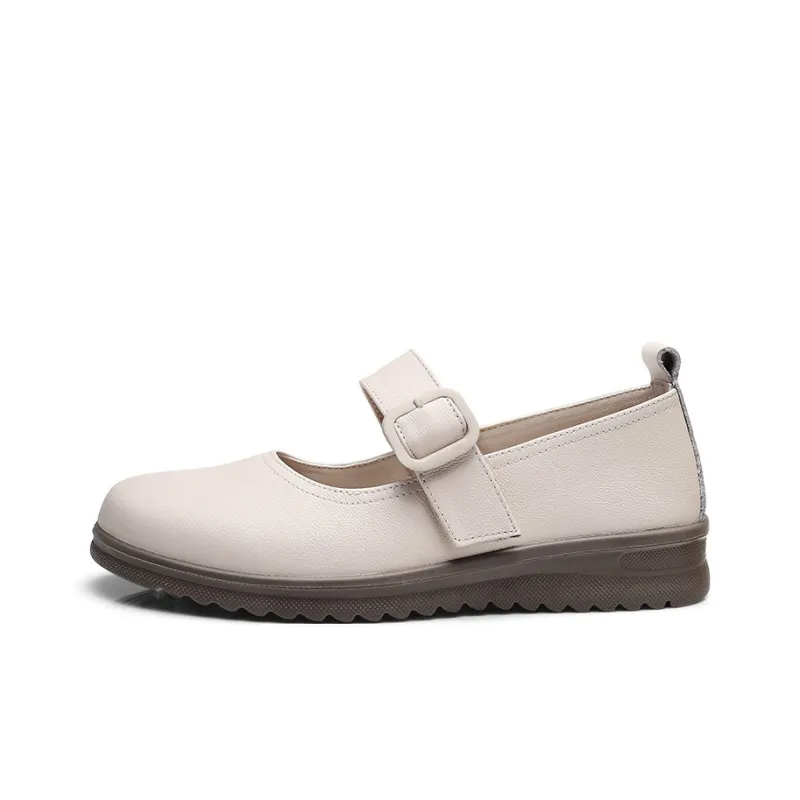 Strongman 3515 Women's Casual Shoes Black Beige White-6
