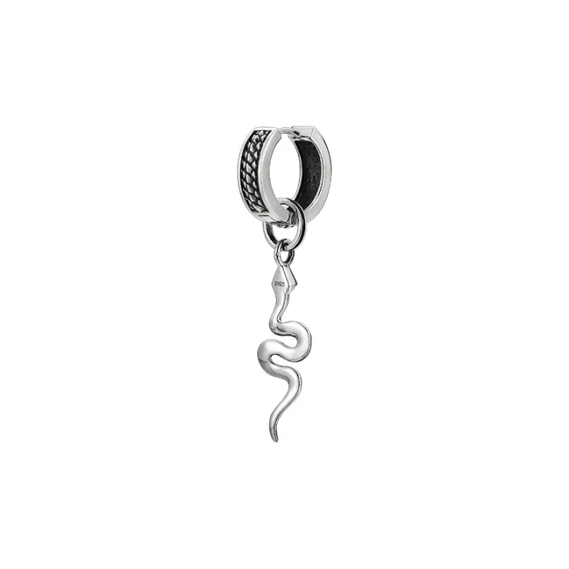 MYSH 925 Sterling Silver Earrings Men's-1