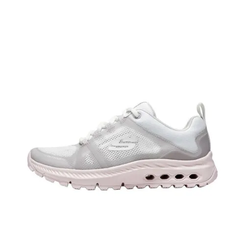 Skechers OUTDOOR Cushioning Rebound Low Top Outdoor Shoes Women's Gray Pink