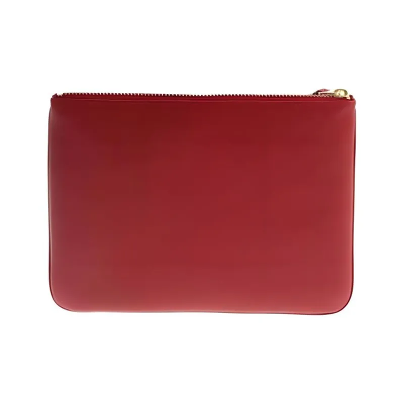 CDG Cow Leather Wallet Large Size Men's Red-4
