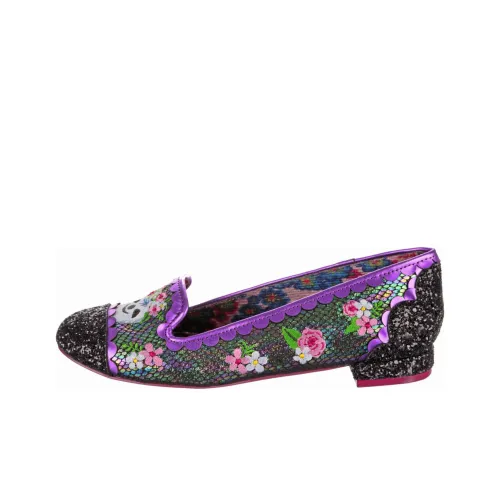 IRREGULAR CHOICE Slow Much Love Casual Single Shoes Women's Black Purple