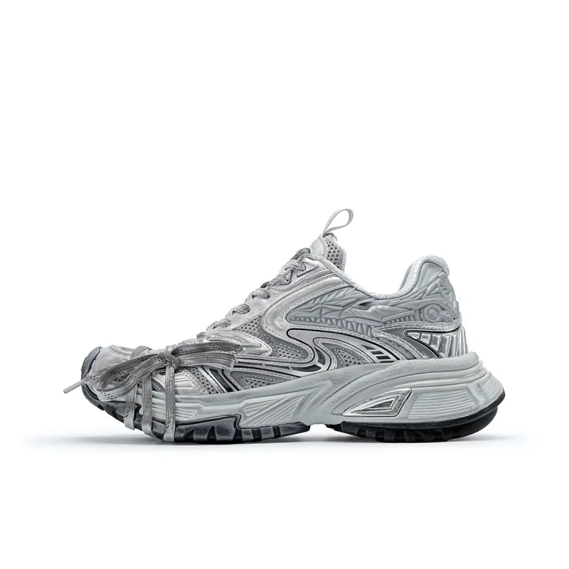 K-WANG Paris Fashion Apparel Wind Anti-Slip And Wear-Resistant Height Increasing Low-Top Chunky Sneakers Men's-30