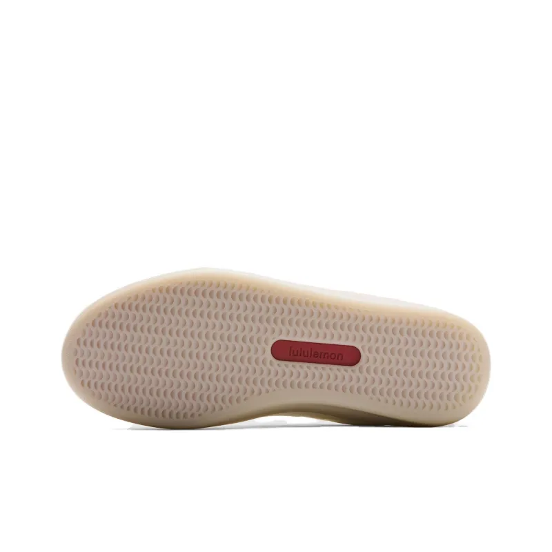 Lululemon Anti Slip Wear Resistant Low Top Casual Shoes Women's White Red-5