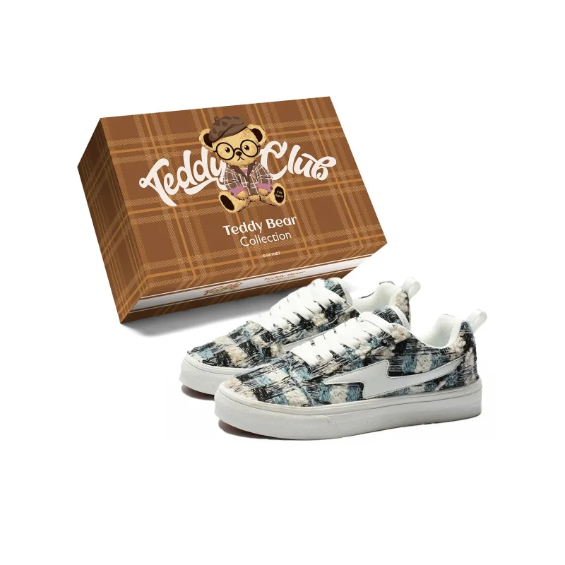 Teddy Bear Collection Anti Slip Wear Resistant Low Top Skateboard Shoes Unisex-11