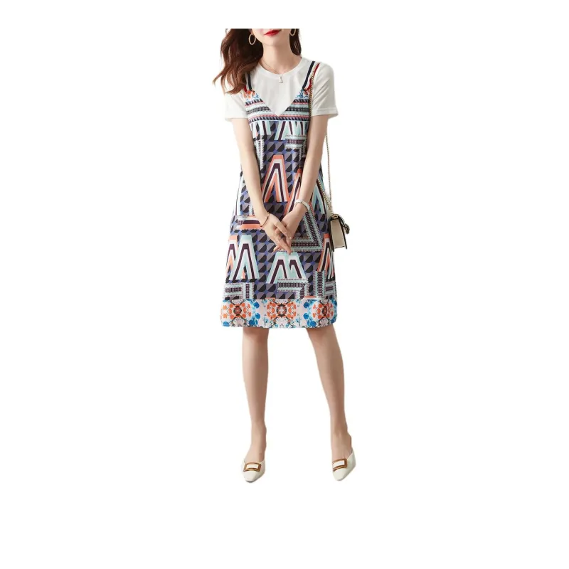 XWI Short Sleeved Dress Women's White-0