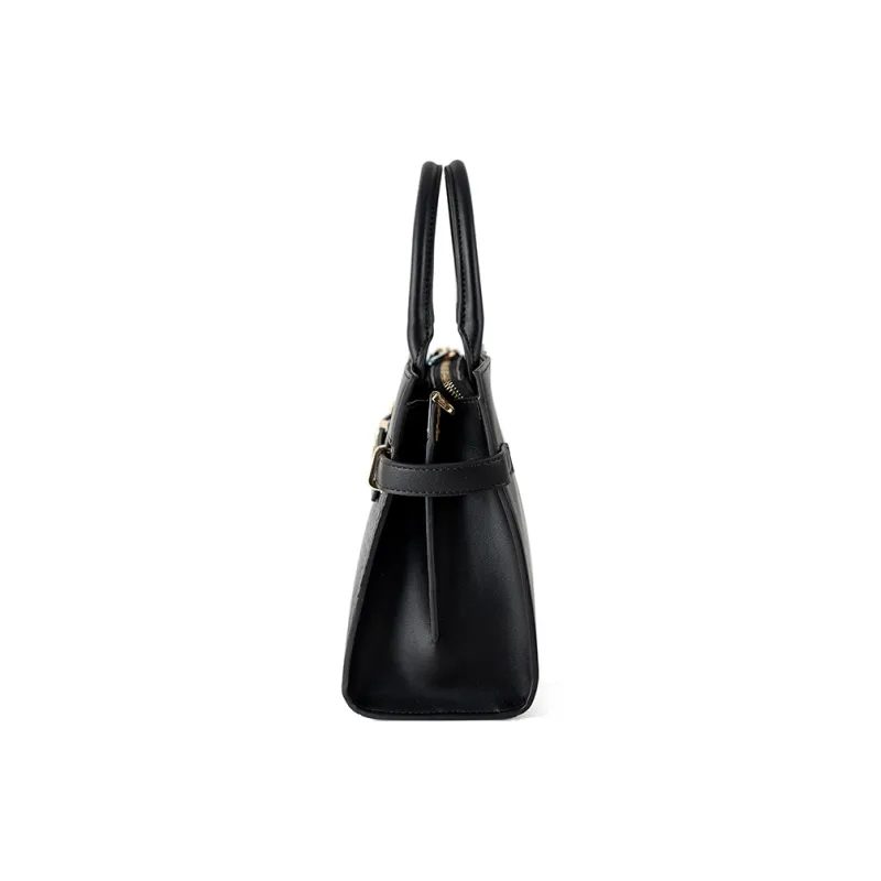 Vigno Synthetic Leather Handbag One Shoulder Crossbody Tote Pack Regular Women's Apricot-15