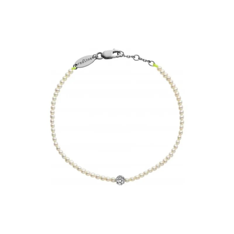 Redline 18K Gold Pearl Diamond Bracelets Women's Silver-0