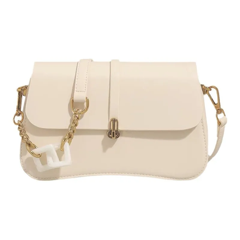 SEPTWOLVES PU Shoulder Bag Medium Size Women's Black/White/Coffee-3