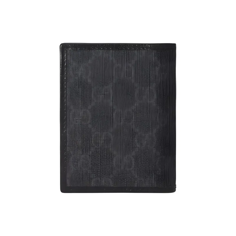 GUCCI Canvas With Leather Trim Wallet Mini Men's Black-2