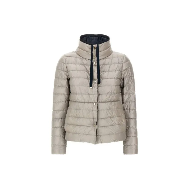 HERNO Quilted High Neck Reversible Coat-2