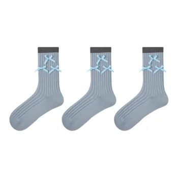 Vine Color Mid Calf Socks Women's 3 Pack Moonlight Shadow