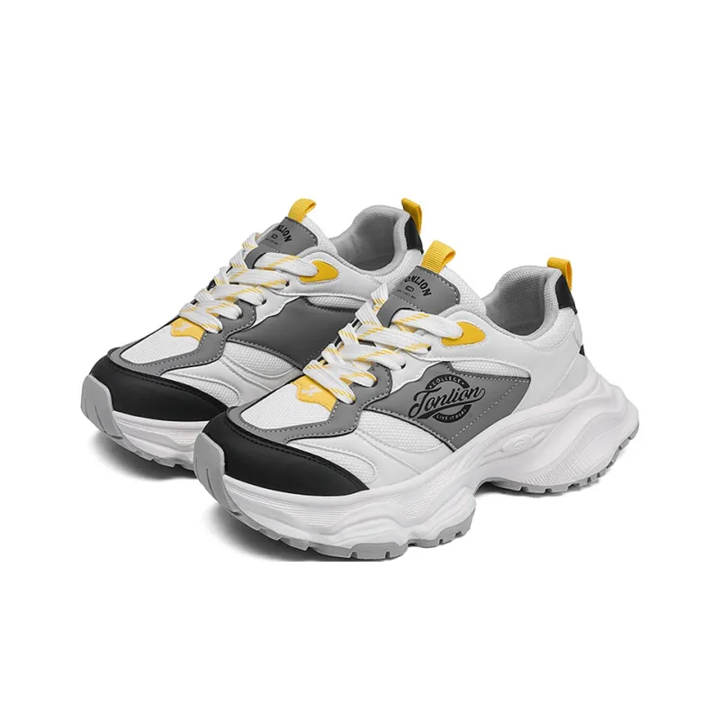 Tonlion Wear-Resistant Lightweight Height Increasing Low-Top Chunky Sneakers Women's-10