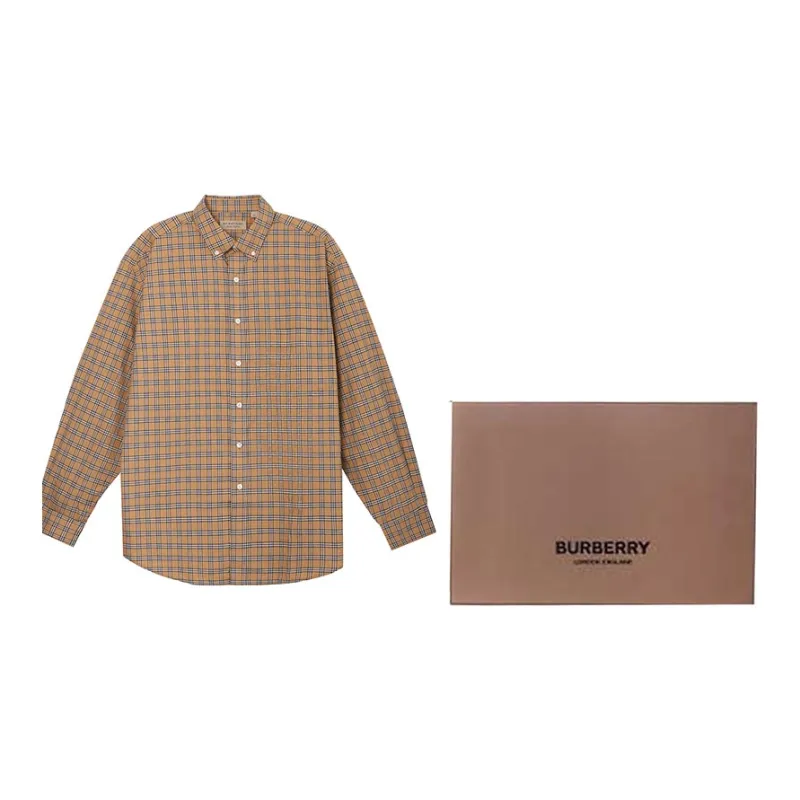 Burberry Small Scale Check Cotton Shirt-3