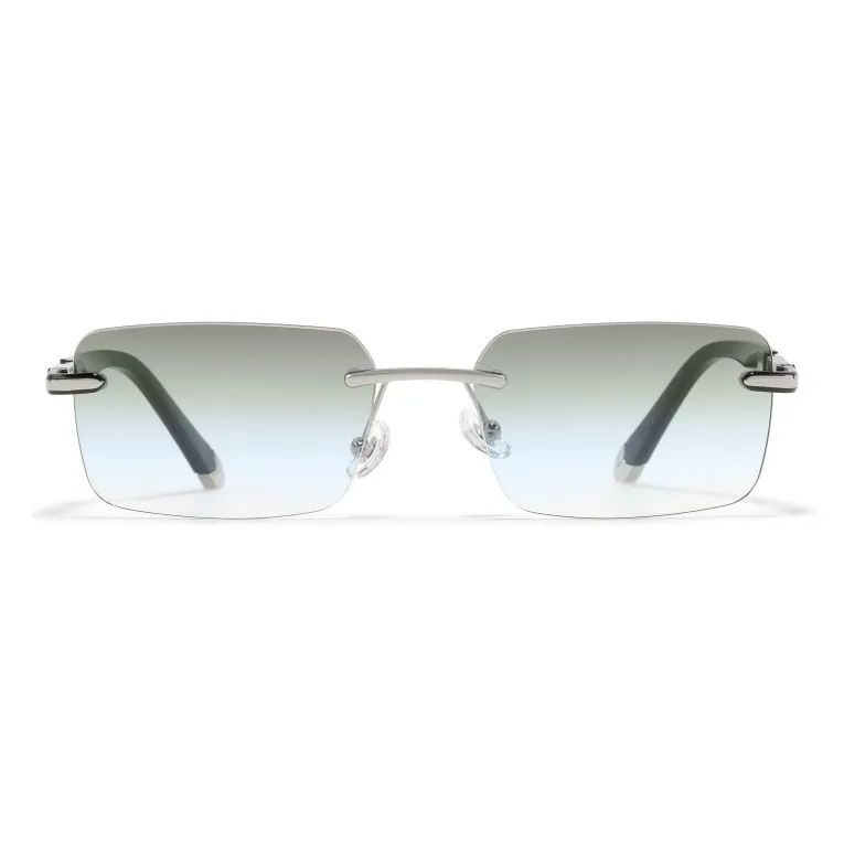 Sagawa Metal TR/Memory Plastic Square Sunglasses Unisex-9